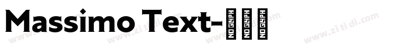 Massimo Text字体转换